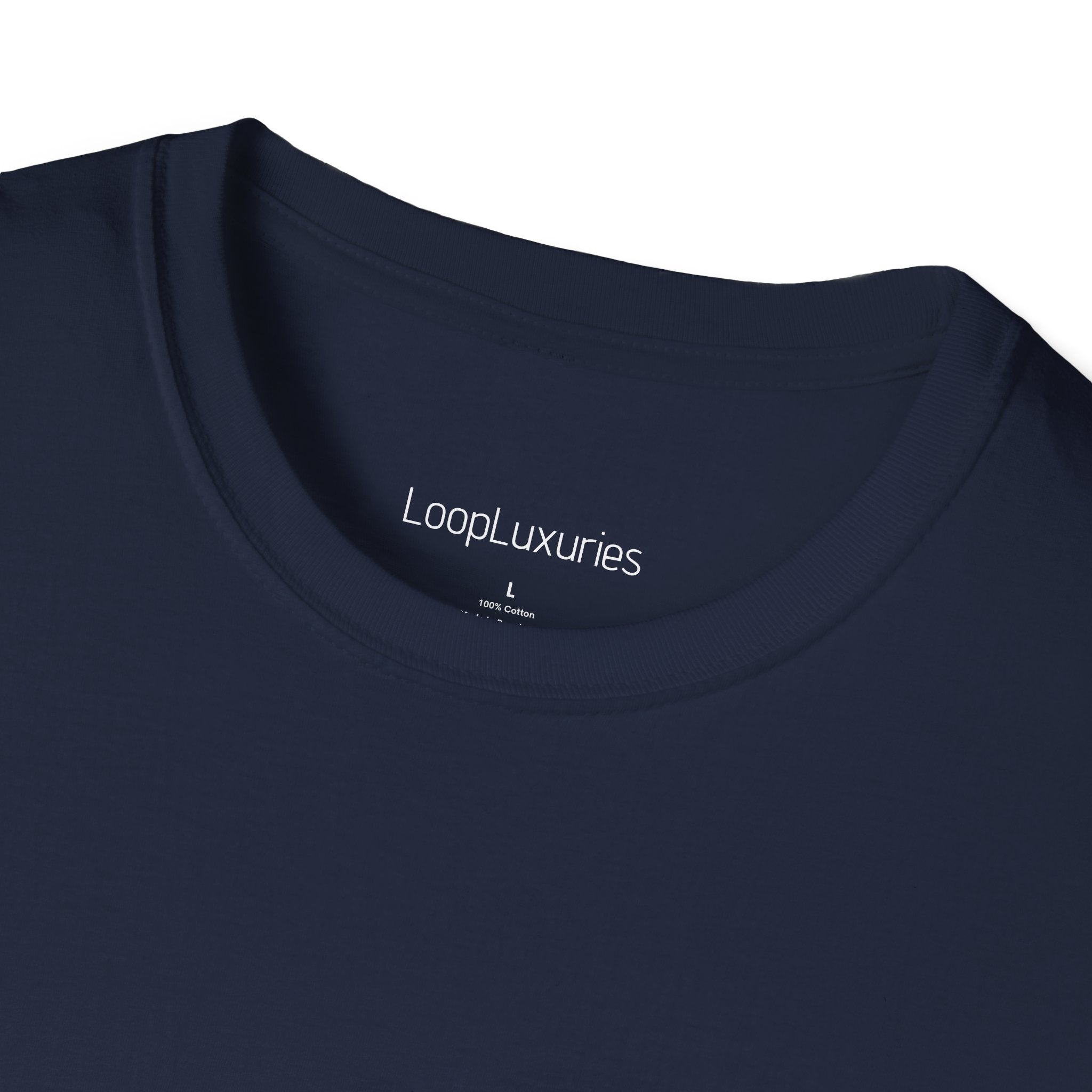 LoopLuxuries Logo T-Shirt — Minimalist Luxury Graphic Tee