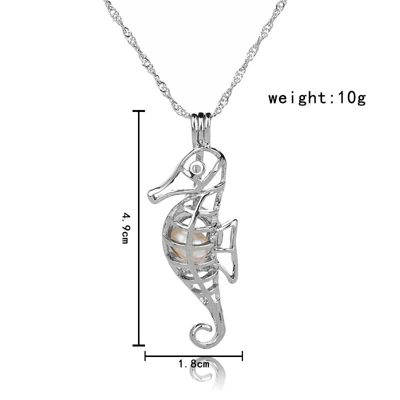 Glow-in-the-dark Seahorse Necklace